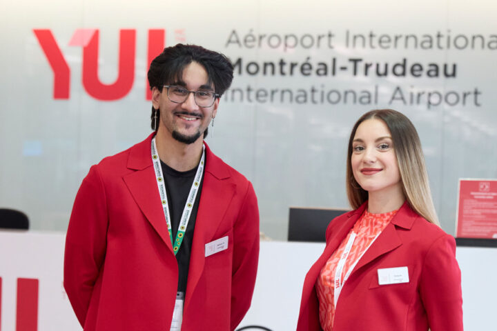 Marie Saint Pierre crée des uniformes pour les ambassadeurs de l’aéroport de Montréal