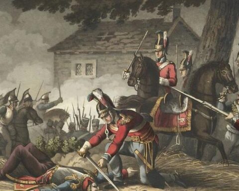 Shadrack Byfield, un soldat britannique, organise des funérailles pour son bras amputé en 1814