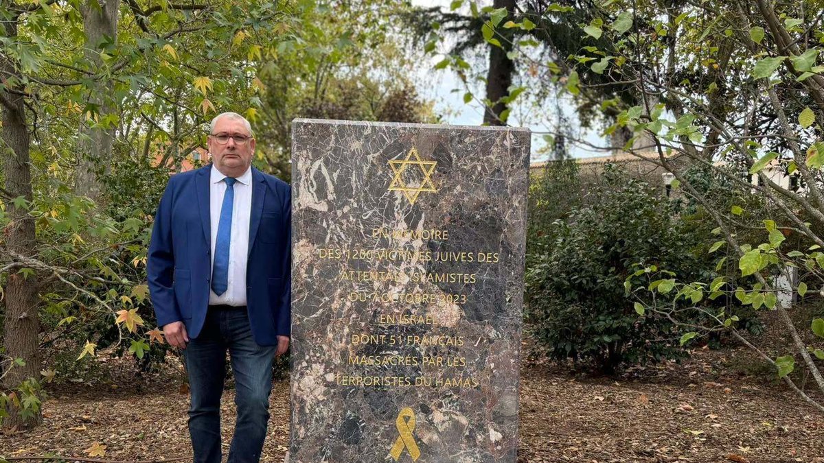 Une stèle inaugurée à Carcassonne en mémoire des 1200 victimes juives de l'attaque du Hamas